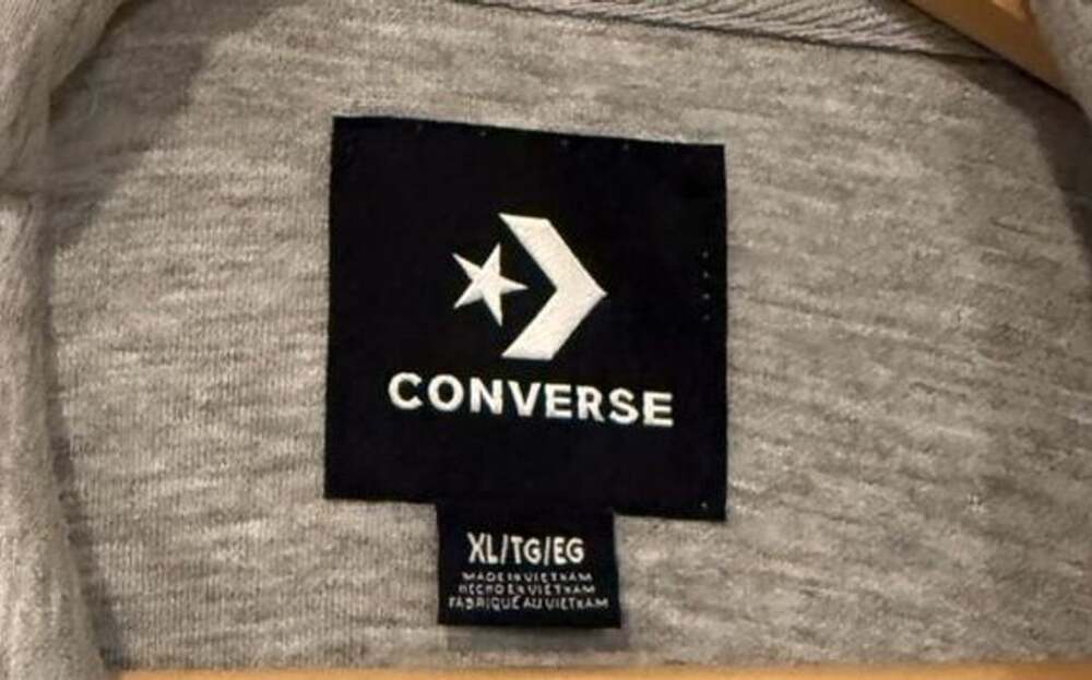 Converse Full Zip Jacket Size XL Grey - Picture 3 of 3